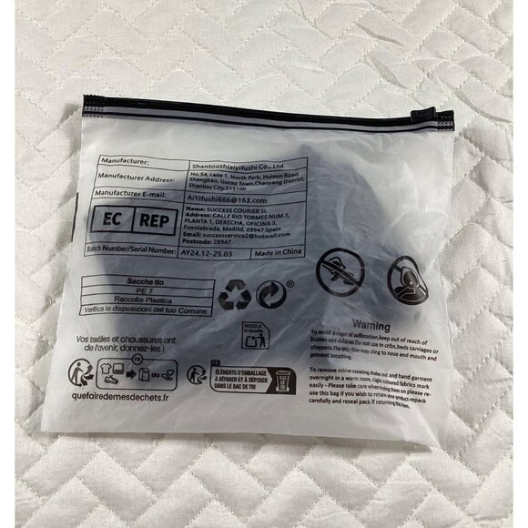 Black Strapless Bandeau Tube Top Size Medium Elastic Band Stretch Material new - Picture 5 of 5